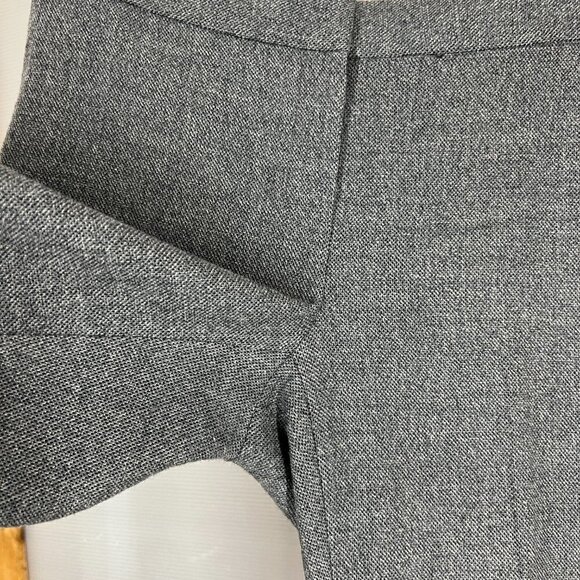 Elie Tahari 98% Wool Medium Gray Tweed Wide Leg Trouser Pants Sz 6 - Picture 3 of 15